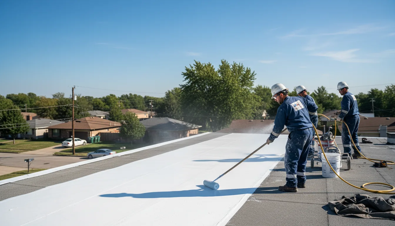 Commercial roof coating in Waskom, TX near me